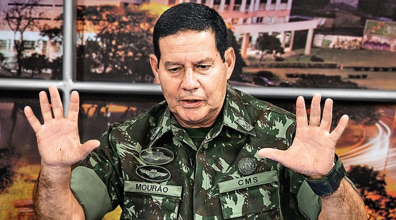 General Hamilton Mourão (PRTB), vice na chapa de Jair Bolsonaro (PSL) 