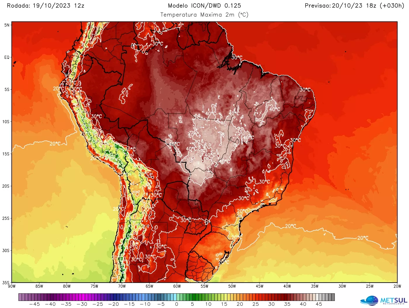 Calor nos próximos dias pode atingir níveis jamais registrados no Brasil